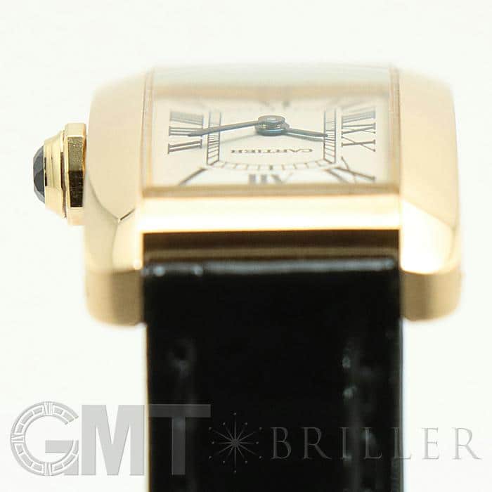 【CARTIER/カルティエ】 タンクアメリカンSM  W2601556 腕時計 K18YGイエローゴールド/レザー クオーツ 白文字盤/黒革ベルト（社外製）/ 尾錠純正 レディース【中古】【真子質店】【BL】【MaYxx】 CARTIER/カルティエ】 タンクアメリカンSM W2601556 腕時計 K18YG