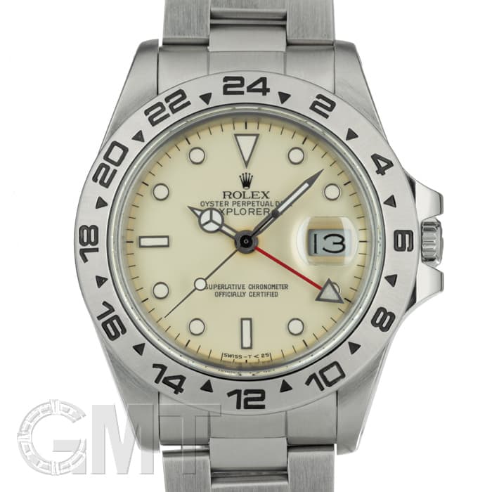 中古)ROLEX ロレックス エクスプローラー II 16550 アイボリー（商品ID