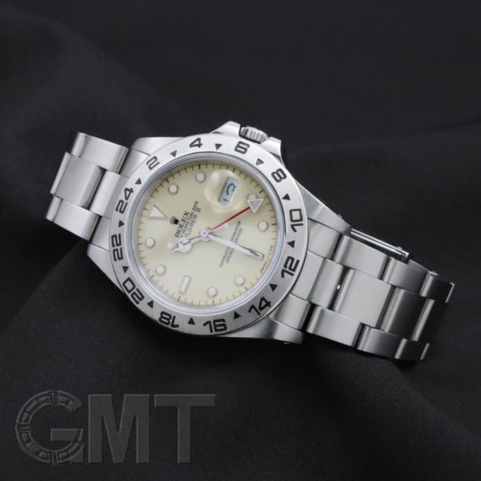 中古)ROLEX ロレックス エクスプローラー II 16550 アイボリー（商品ID