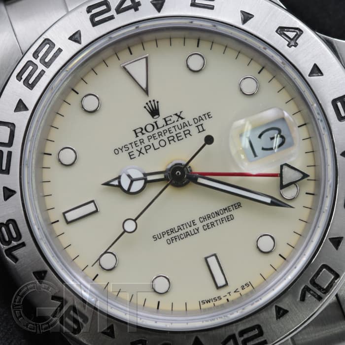 中古)ROLEX ロレックス エクスプローラー II 16550 アイボリー（商品ID