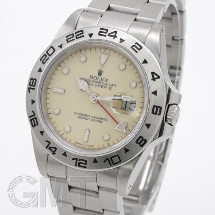 中古)ROLEX ロレックス エクスプローラー II 16550 アイボリー（商品ID