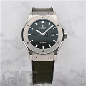 中古)HUBLOT ウブロ クラシック フュージョン チタニウム グリーン