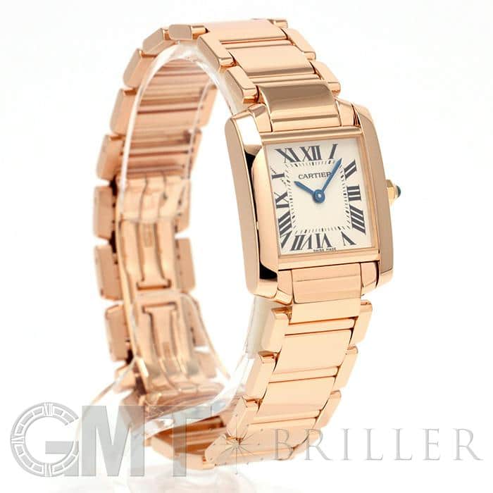 中古)CARTIER カルティエ タンク フランセーズ W500264H SM ピンク