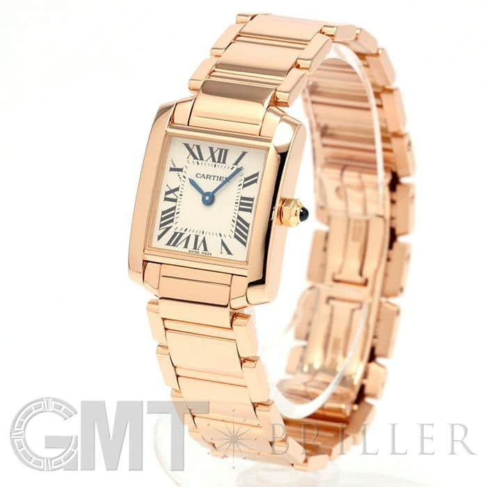 中古)CARTIER カルティエ タンク フランセーズ W500264H SM ピンク