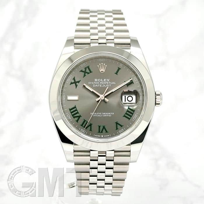 [r4209]ロレックス デイトジャスト 41 スレートローマ 中古 中古)ROLEX ロレックス デイトジャスト 41 126300 スレートローマ