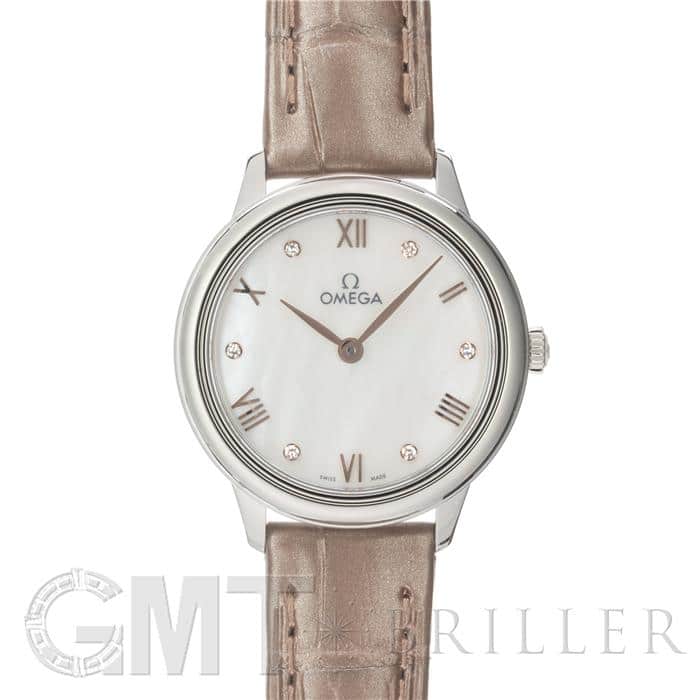 オメガ 腕時計 434.13.28.60.55.001 De Ville Prestige 27.5 mm, ステンレススティール レザー