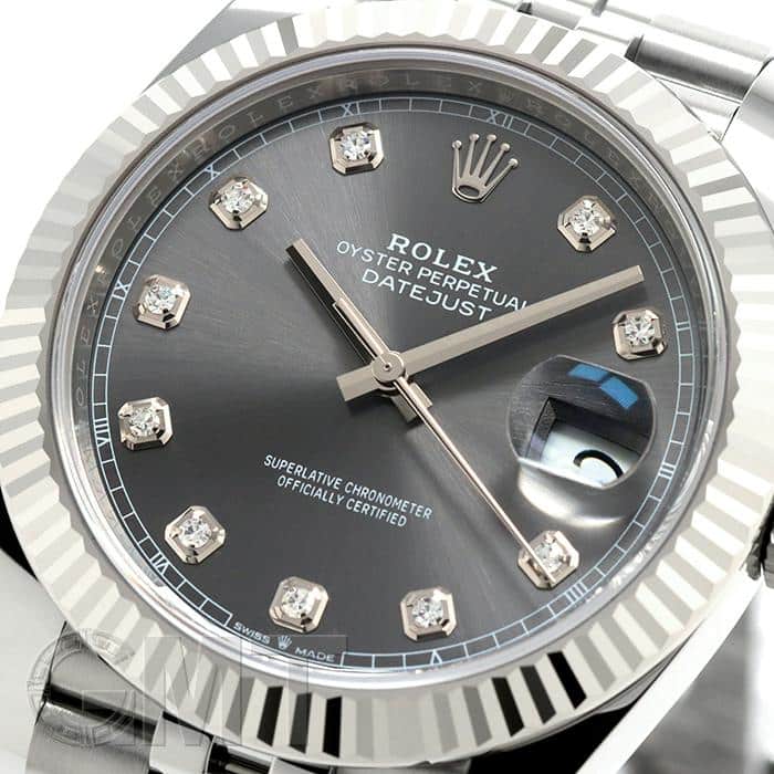 未使用)ROLEX ロレックス デイトジャスト 41 126334G グレー