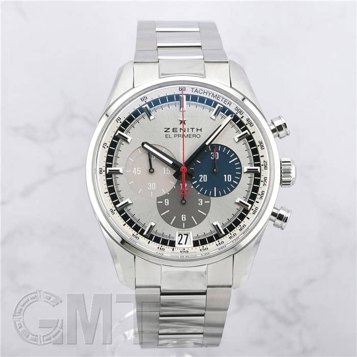 中古)ZENITH ゼニス エル・プリメロ 36000VPH シルバー 42mm 03.2040 