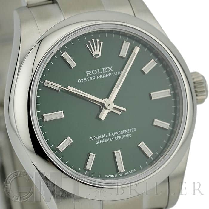 中古)ROLEX ロレックス オイスターパーペチュアル 31 277200 グリーン