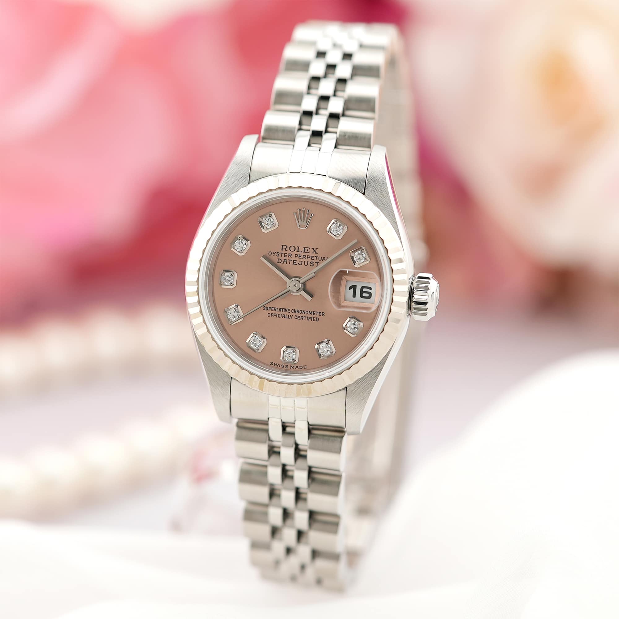 中古)ROLEX ロレックス デイトジャスト 79174G ピンク（商品ID