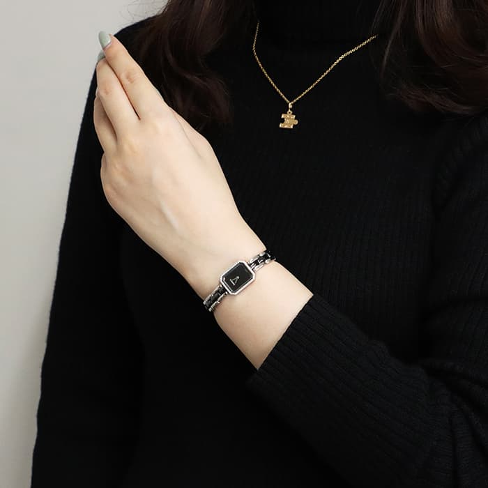 中古)CHANEL シャネル プルミエール H2163 ブラック（商品ID