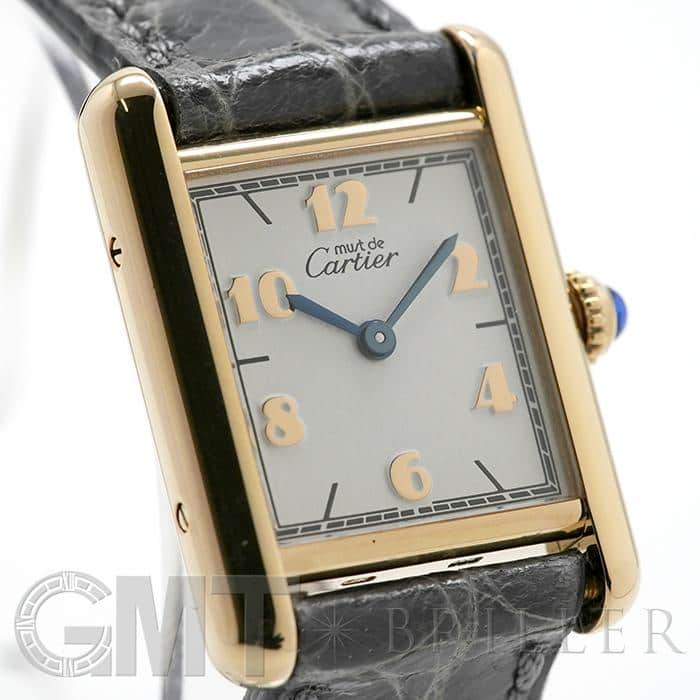 カルティエ マストタンク SM ヴェルメイユ W1008354 Cartier クォーツ 腕時計 アイボリー文字盤 Cartier - カルティエ マストタンク SM ヴェルメイユ W1008354 Cartier