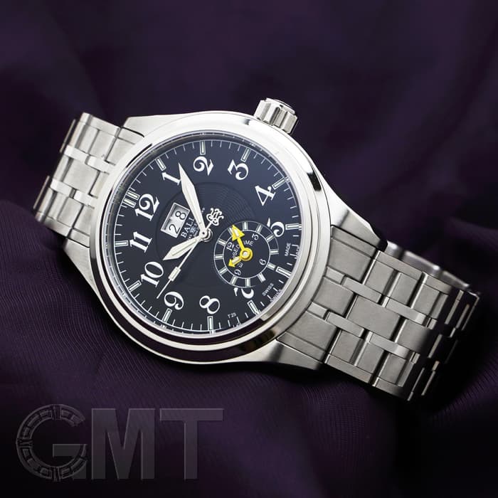 ボールウォッチ トレインマスター　デュアルタイム ビッグデイト 新品)BALL WATCH ボールウォッチ トレインマスター デュアル
