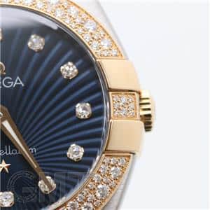 OMEGA オメガ コンステレーション ブラッシュ クォーツ 27mm ブルー 123.25.27.60.53.001 メイン