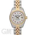 ROLEX ロレックス デイトジャスト 179173NGR ホワイトシェル 10Pルビー