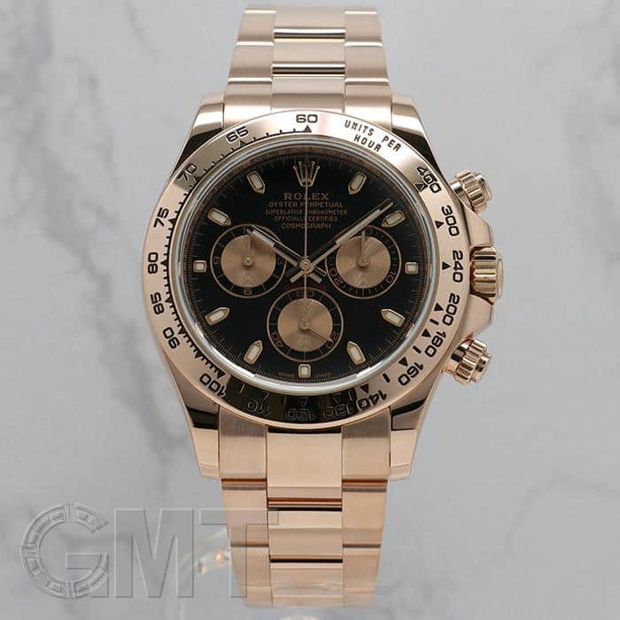 ロレックス/116505 デイトナ　文字盤と針6本セット／ブラック・ピンク 新品)ROLEX ロレックス デイトナ 116505 ブラック/ピンク（商品
