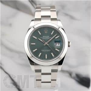 ROLEX ロレックス デイトジャスト 41 126300 ミントグリーン オイスターブレスレット メイン