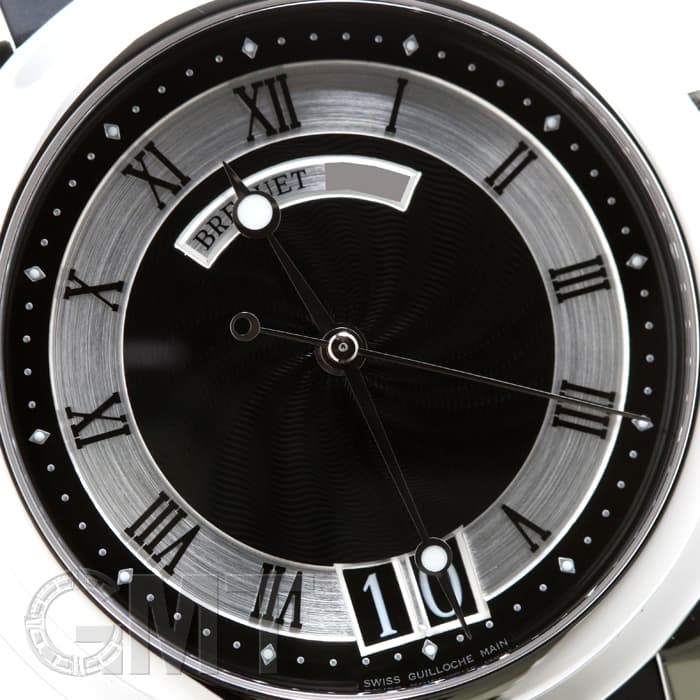 中古)BREGUET ブレゲ マリーン ラージデイト 5817ST/92/5V8 ブラック
