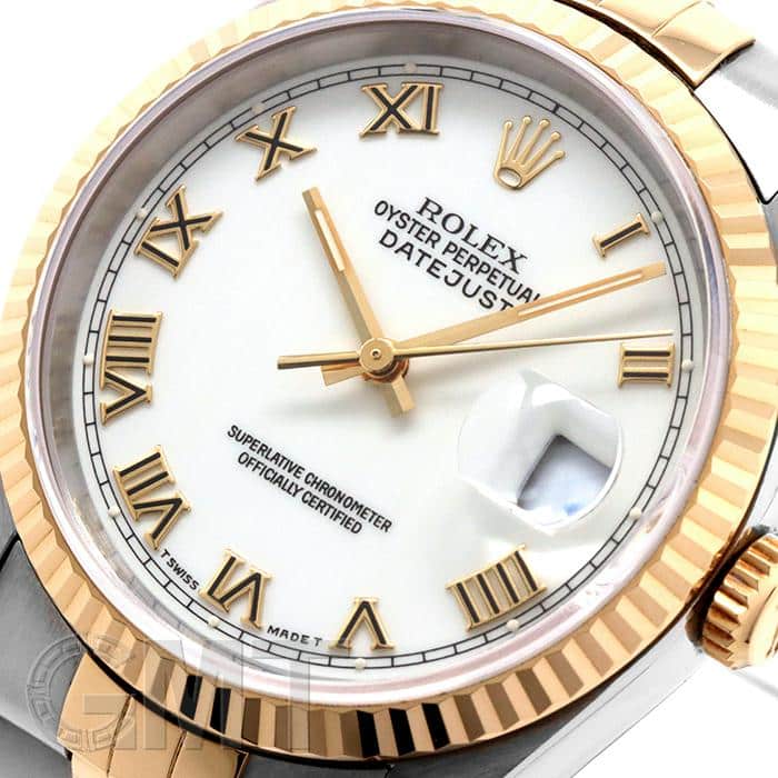 中古)ROLEX ロレックス デイトジャスト 36 16233 ホワイトローマ 