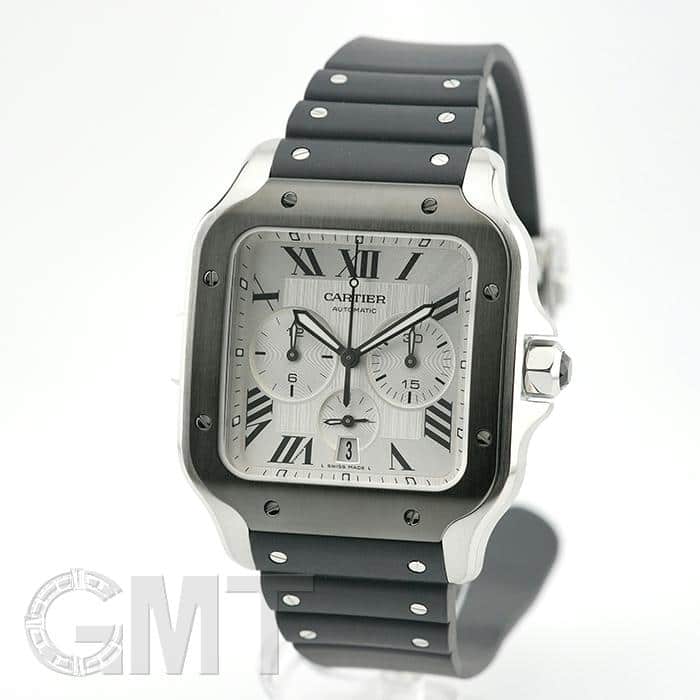 中古)CARTIER カルティエ サントス ドゥ カルティエ クロノグラフ XL