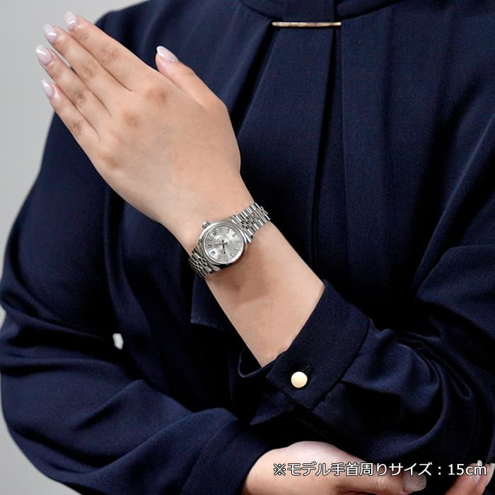 中古 ロレックス ROLEX 279160 ランダムシリアル シルバー レディース 腕時計 ROLEX - 中古 ロレックス ROLEX 279160 ランダムシリアル グレー