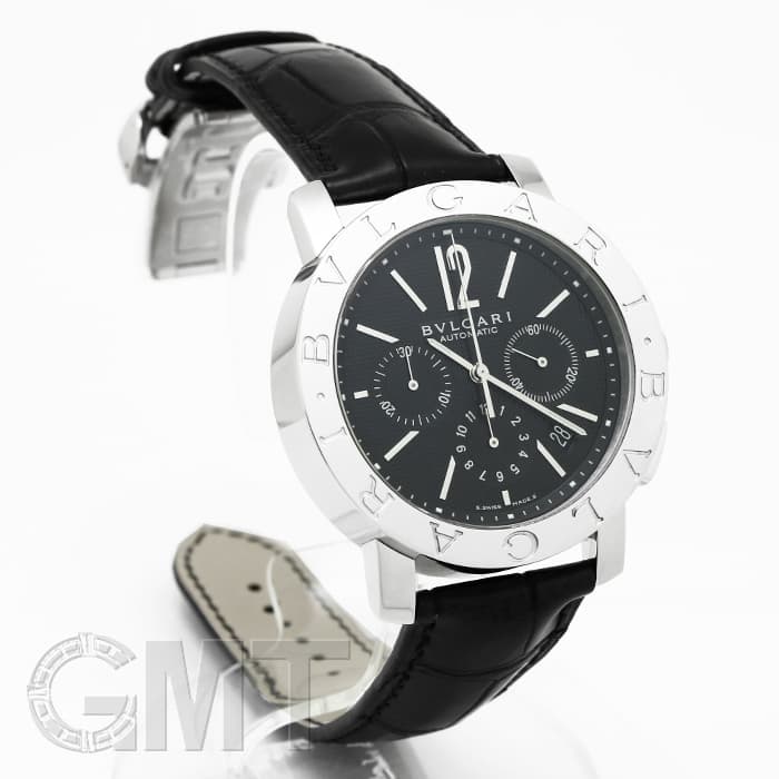 新品)BVLGARI ブルガリ ブルガリ・ブルガリ クロノグラフ ブラック