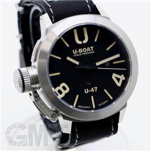 U-BOAT ユーボート クラシコ U47 8105 47mm ブラック SSナイロン×革 メイン