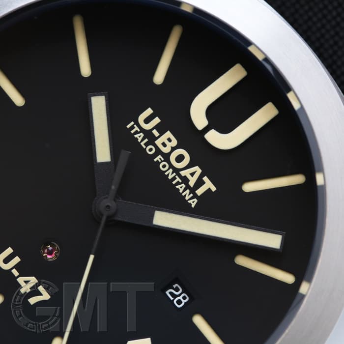 新品)U-BOAT ユーボート クラシコ U47 8105 47mm ブラック SSナイロン