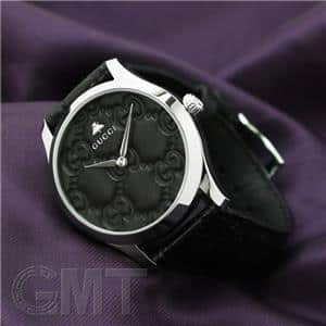 GUCCI グッチ Gタイムレス YA1264031 グッチシグネチャー ブラック メイン