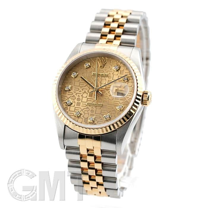 ロレックス　デイトジャスト16233 16233G 16013 駒　2コマ 中古)ROLEX ロレックス デイトジャスト 16233G シャンパン