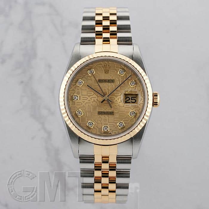 中古)ROLEX ロレックス デイトジャスト 16233G シャンパン