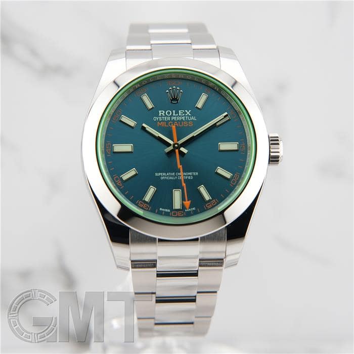ROLEX 純正ボックス　ミルガウス 中古)ROLEX ロレックス ミルガウス 116400GV Zブルー（商品ID
