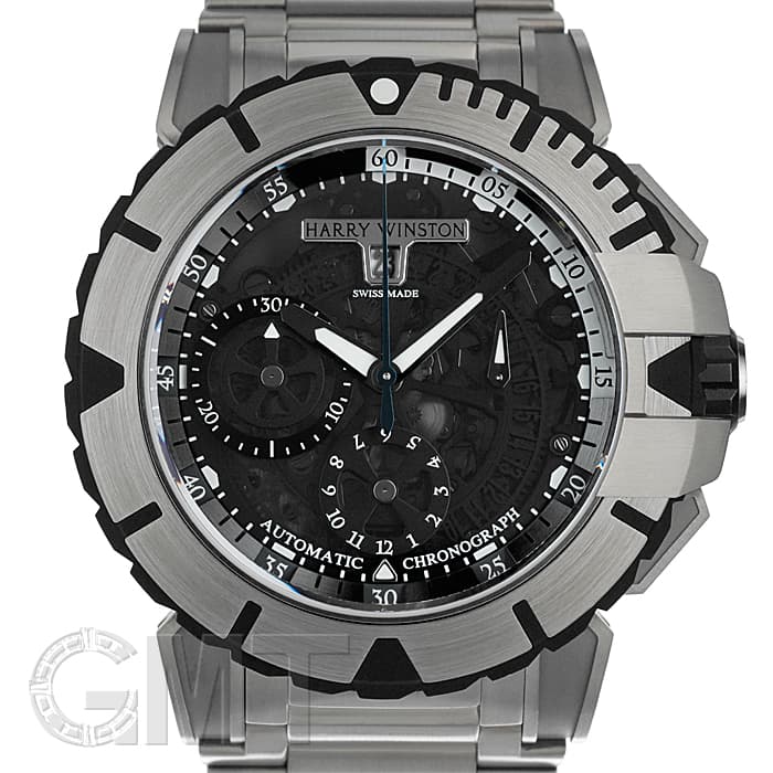 中古)HARRY WINSTON ハリー・ウィンストン オーシャン スポーツ クロノ