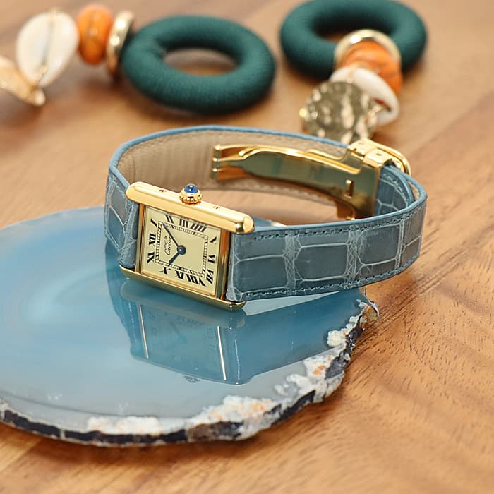 中古)CARTIER カルティエ マストタンク ヴェルメイユ アイボリー（商品