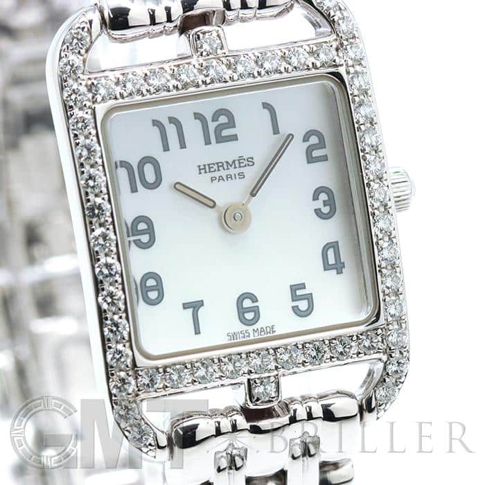 中古)HERMES エルメス ケープコッド ミニ CC1.192 ホワイトゴールド