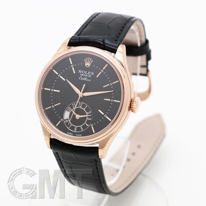 チェリー 新品)ROLEX ロレックス チェリーニ デュアルタイム 50525 ブラック