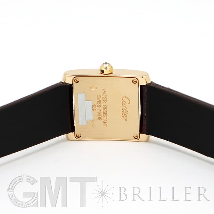 CARTIER カルティエ WE100151 タンクフランセーズ SM 腕時計 K18YG 革 レディース [中古] 中古)CARTIER カルティエ タンク フランセーズ SM WE100151（商品ID