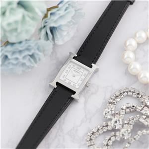 中古)HERMES エルメス Hウォッチ Hウォッチ ミニ 21mm ノワール
