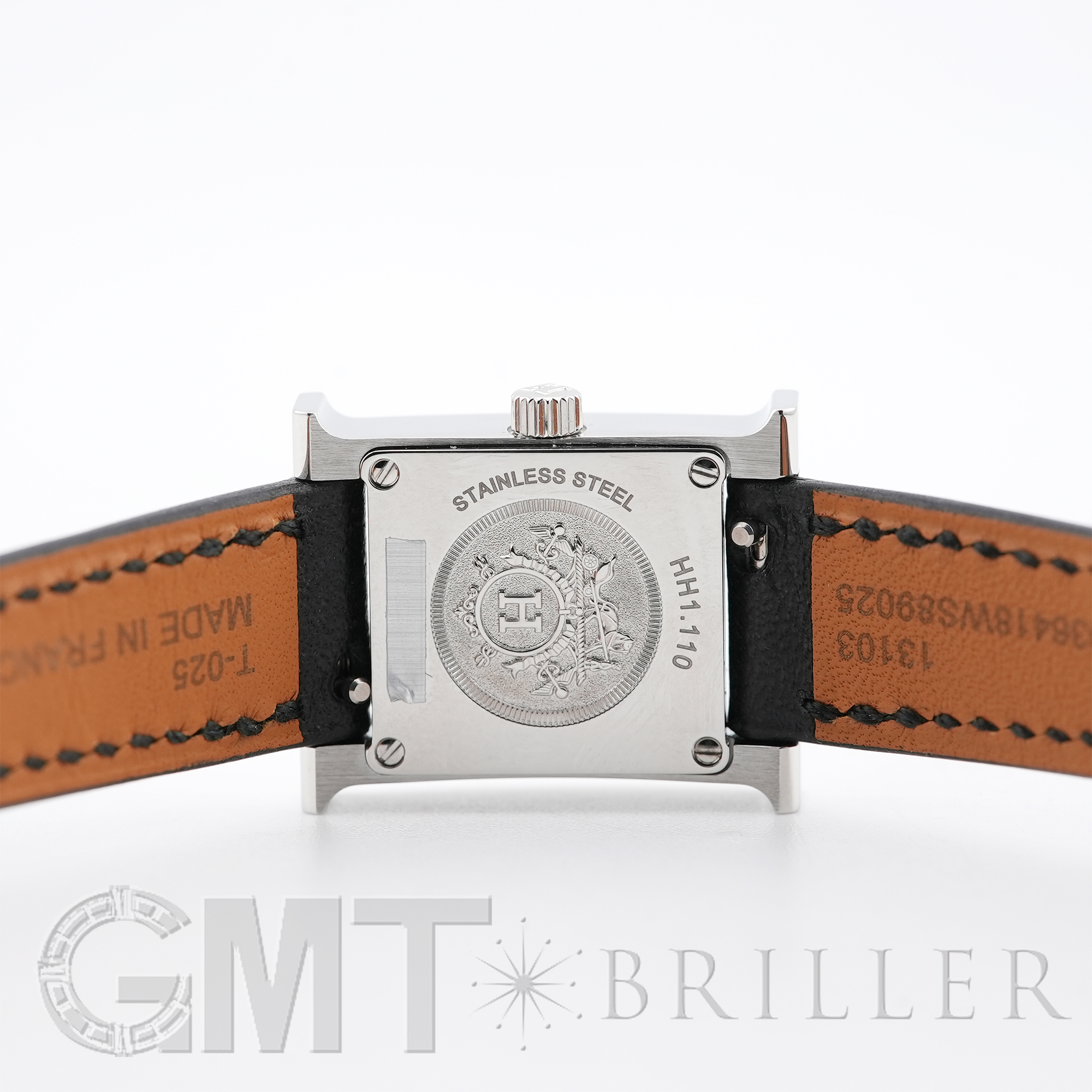 中古)HERMES エルメス Hウォッチ Hウォッチ ミニ 21mm ノワール
