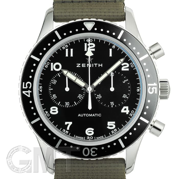 中古)ZENITH ゼニス ヘリテージ パイロット リバイバル クロノメトロ