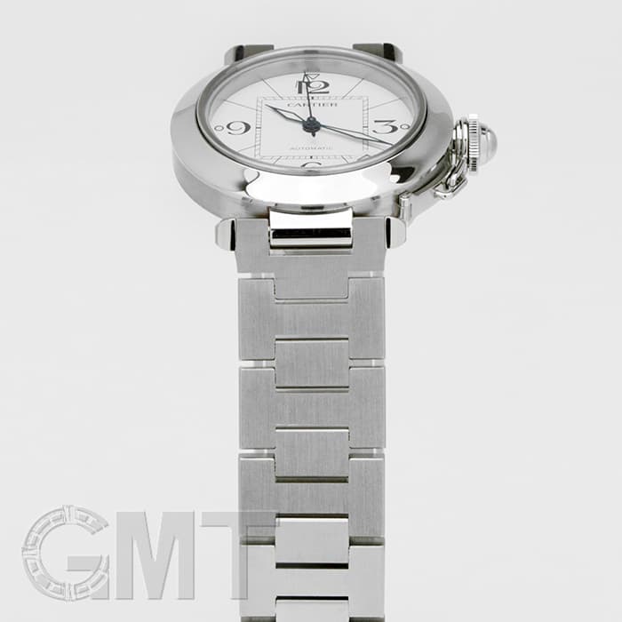 CARTIER カルティエ ウォッチ パシャC 時計 W31074M7 腕時計
 ステンレススチール ホワイトアラビア 自動巻き ホワイトアラビア文字盤 ユニセックス【中古】460 中古)CARTIER カルティエ パシャC W31074M7（商品ID：3717006145952
