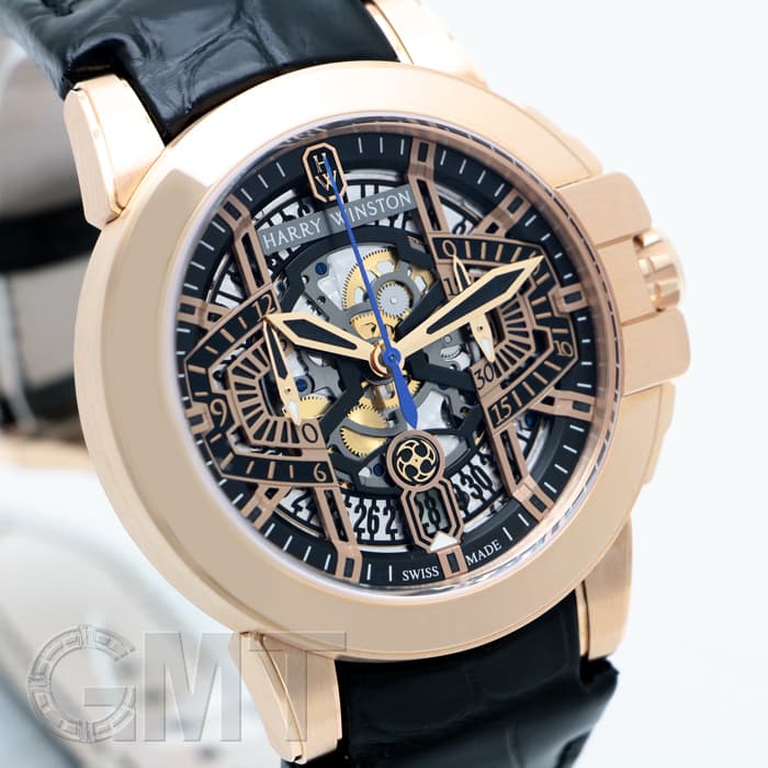 ハリーウィンストン オーシャン 44mm 白クロコベルト ハリーウィンストン Harry Winston メンズ 純正 クロコ ベルト