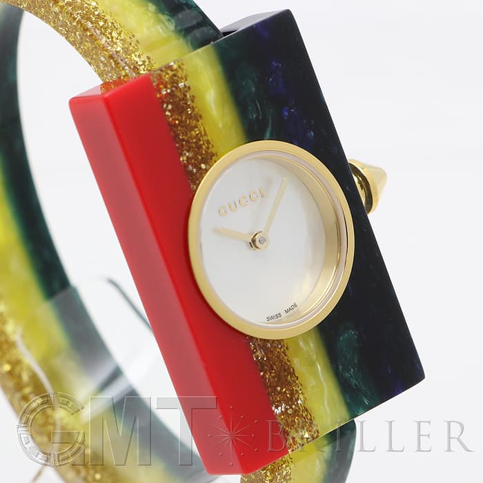 新品)GUCCI グッチ YA143520 ビンテージ ウェブ ホワイトシェル