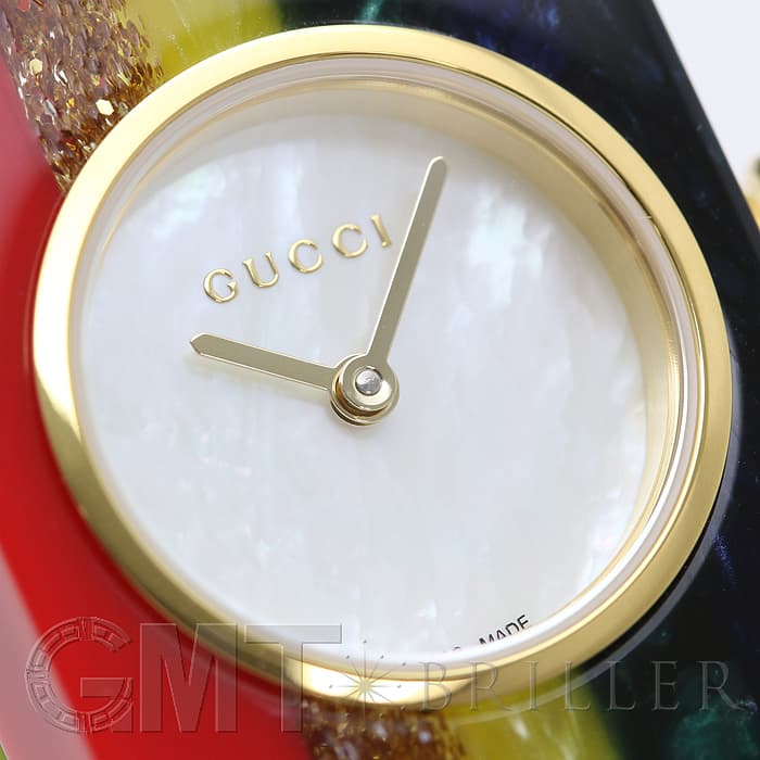 新品)GUCCI グッチ YA143520 ビンテージ ウェブ ホワイトシェル
