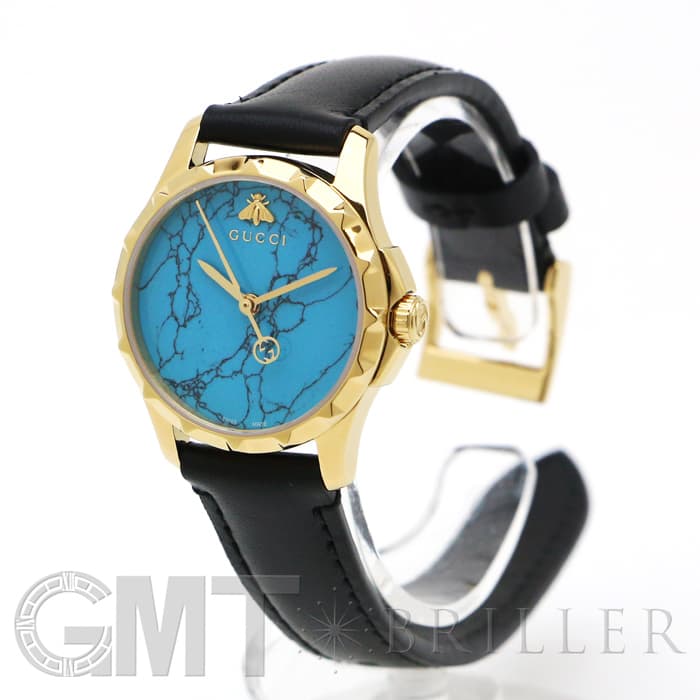 新品)GUCCI グッチ Gタイムレス YA126554 ターコイズ（商品ID