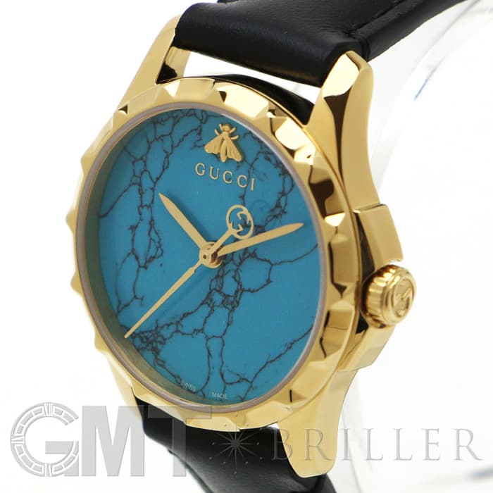新品)GUCCI グッチ Gタイムレス YA126554 ターコイズ（商品ID