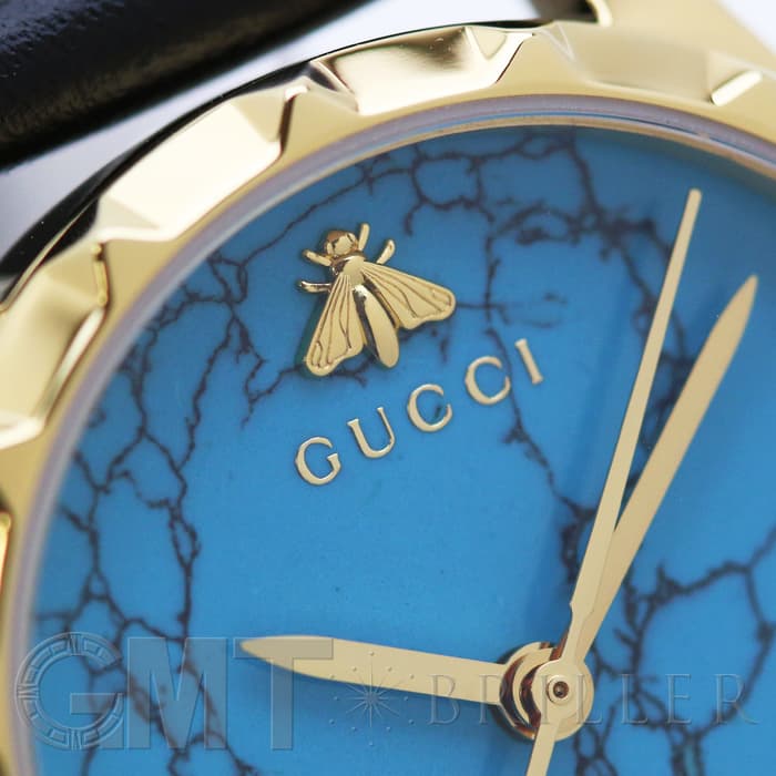 新品)GUCCI グッチ Gタイムレス YA126554 ターコイズ（商品ID