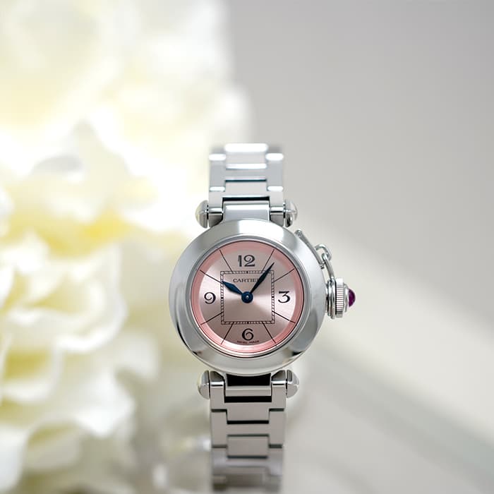 中古)CARTIER カルティエ ミスパシャ ピンク W3140008（商品ID
