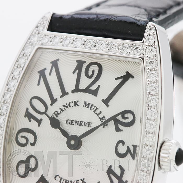 内部点検済 FRANCK MULLER フランクミュラー トノーカーベックス クロノメトロ ダイヤベゼル 1752 S6 D ダイヤモンド シルバー ギョーシェ K18PG ピンクゴールド 純正ベルト 純正K18PG尾錠 レディース 手巻き【6ヶ月保証】【腕時計】【中古】 FRANCK MULLER - 内部点検済 FRANCK MULLER フランクミュラー トノー