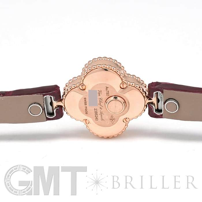 Van Cleef &amp; Arpels ヴァンクリーフ＆アーペル スウィートアルハンブラウォッチ VCAR08SF00 腕時計
 ピンクゴールド ホワイトシェル クオーツ レディース【中古】 ヴァンクリーフ&アーペル スウィート アルハンブラ ウォッチ